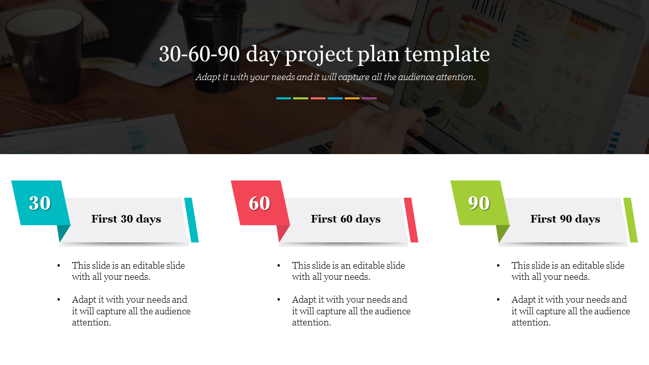 Best 30 60 90 Day Project Plan Template Slide Designs